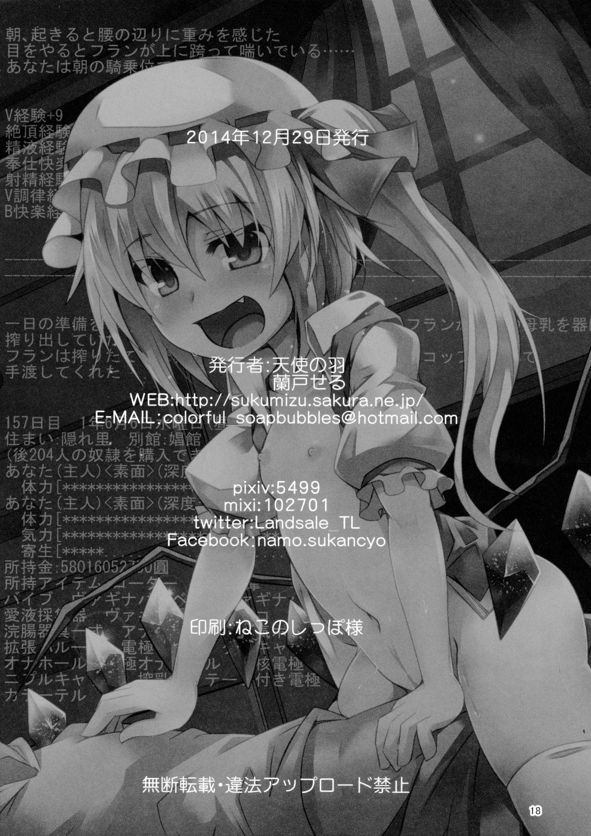 [email&#160;protected]ふらん(C87) [天使の羽 (蘭戸せる)]  (東方Project) [中国翻訳](20页)