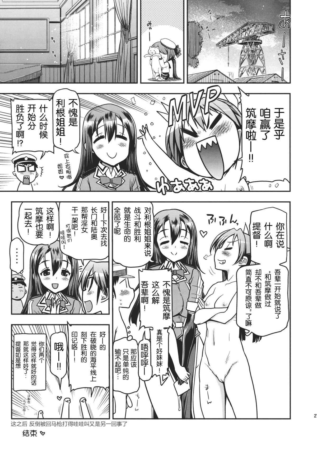 利根さんと筑摩さん(C86) [松本ドリル研究所 (ながの～んとかかずみ義幸)]  (艦隊これくしょん -艦これ-) [中国翻訳](31页)