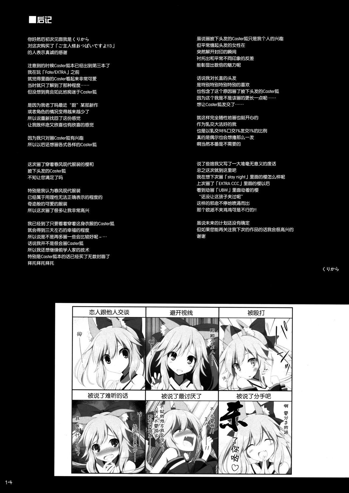 ご主人様おっぱいですよ!!3(C87) [といぼっくす、くぢらろじっく (くりから、くぢらん)]  (Fate/EXTRA CCC) [中国翻訳](30页)