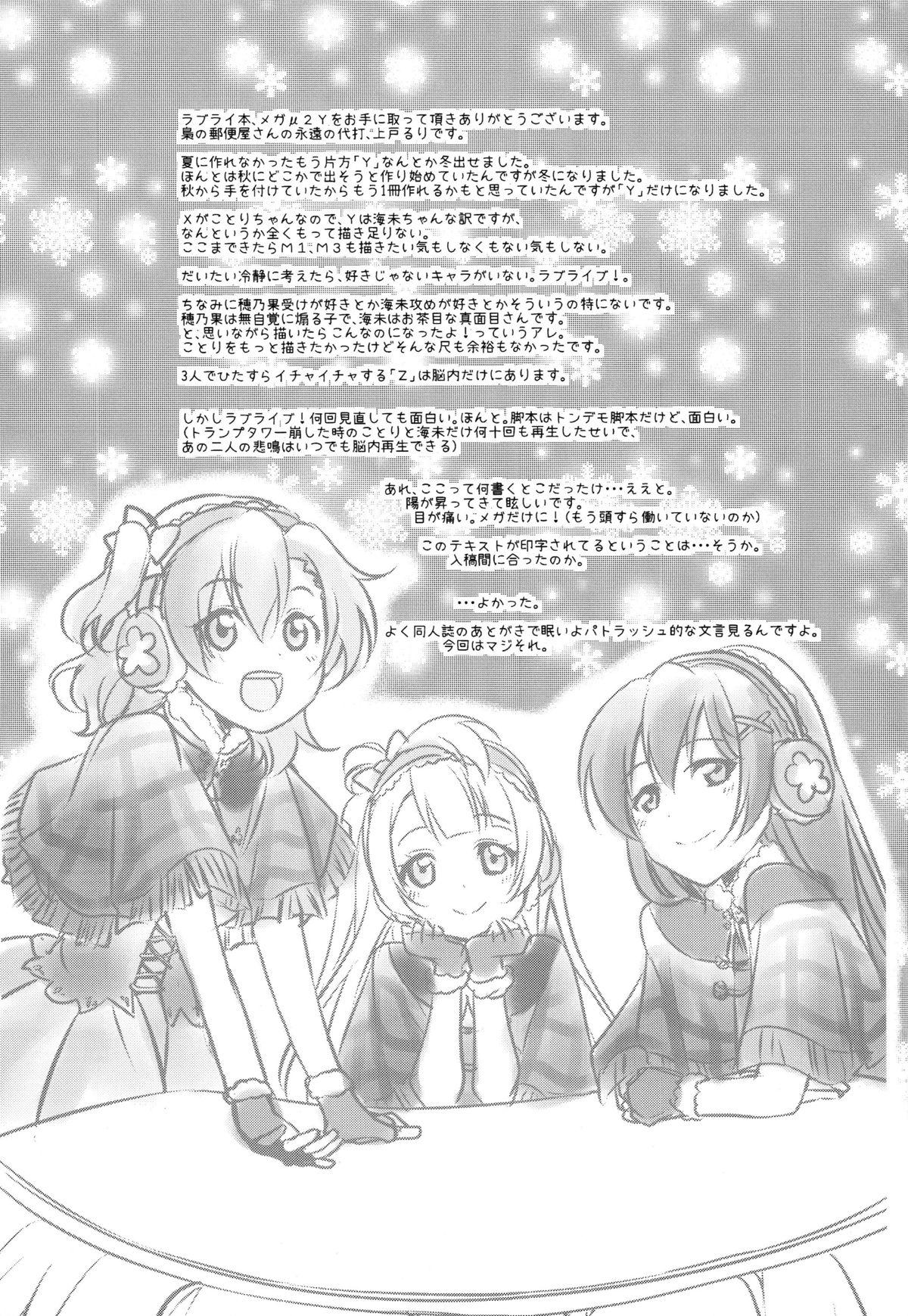 メガμ&#x27;2Y(C87) [梟の郵便屋さん (上戸ルリ)]  (ラブライブ!) [中国翻訳](37页)