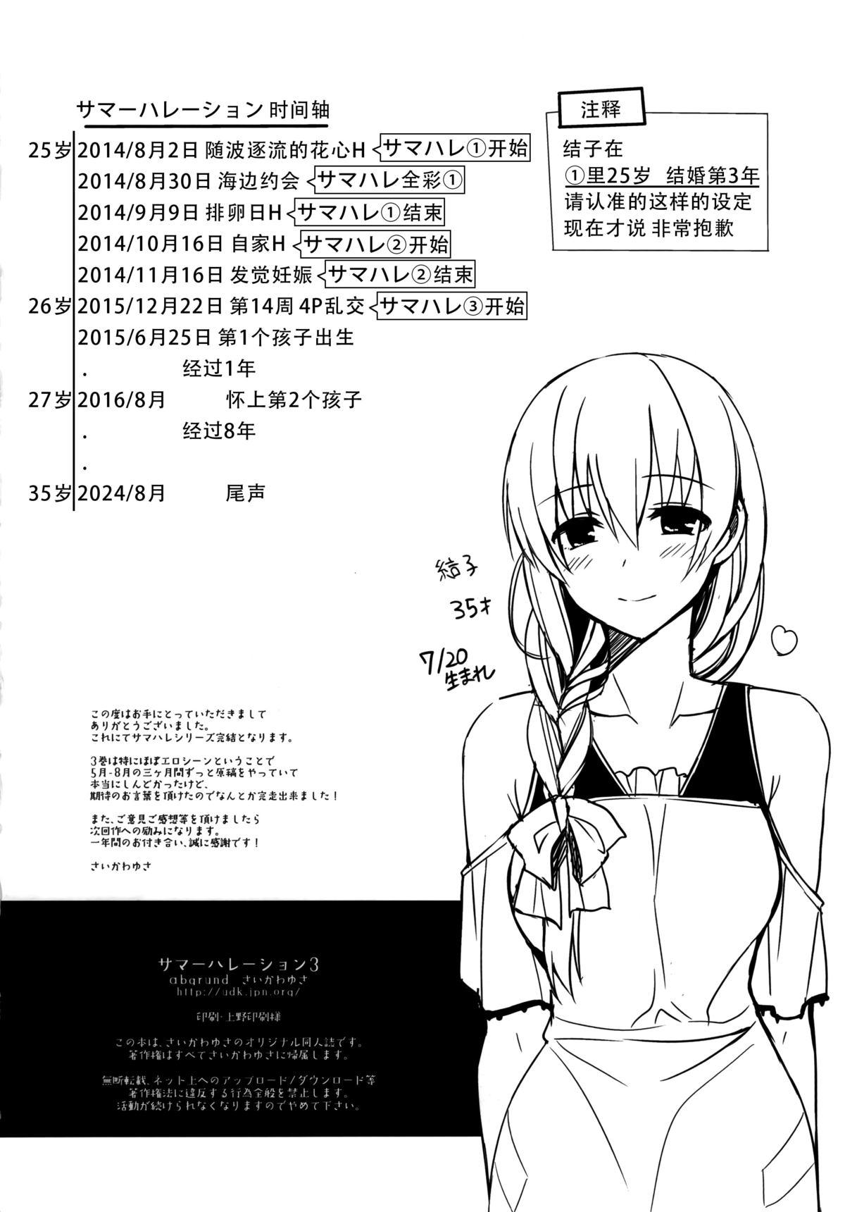 サマーハレーション3 完結編(C88) [abgrund (さいかわゆさ)]  [中国翻訳](83页)