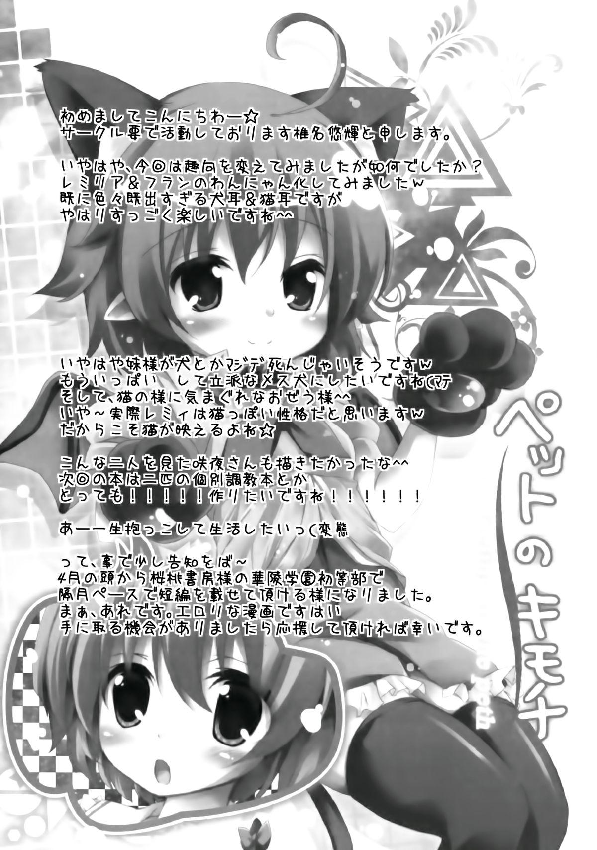 ペットのキモチ[要 (椎名悠輝)]  (東方Project) [中国翻訳] [DL版](26页)