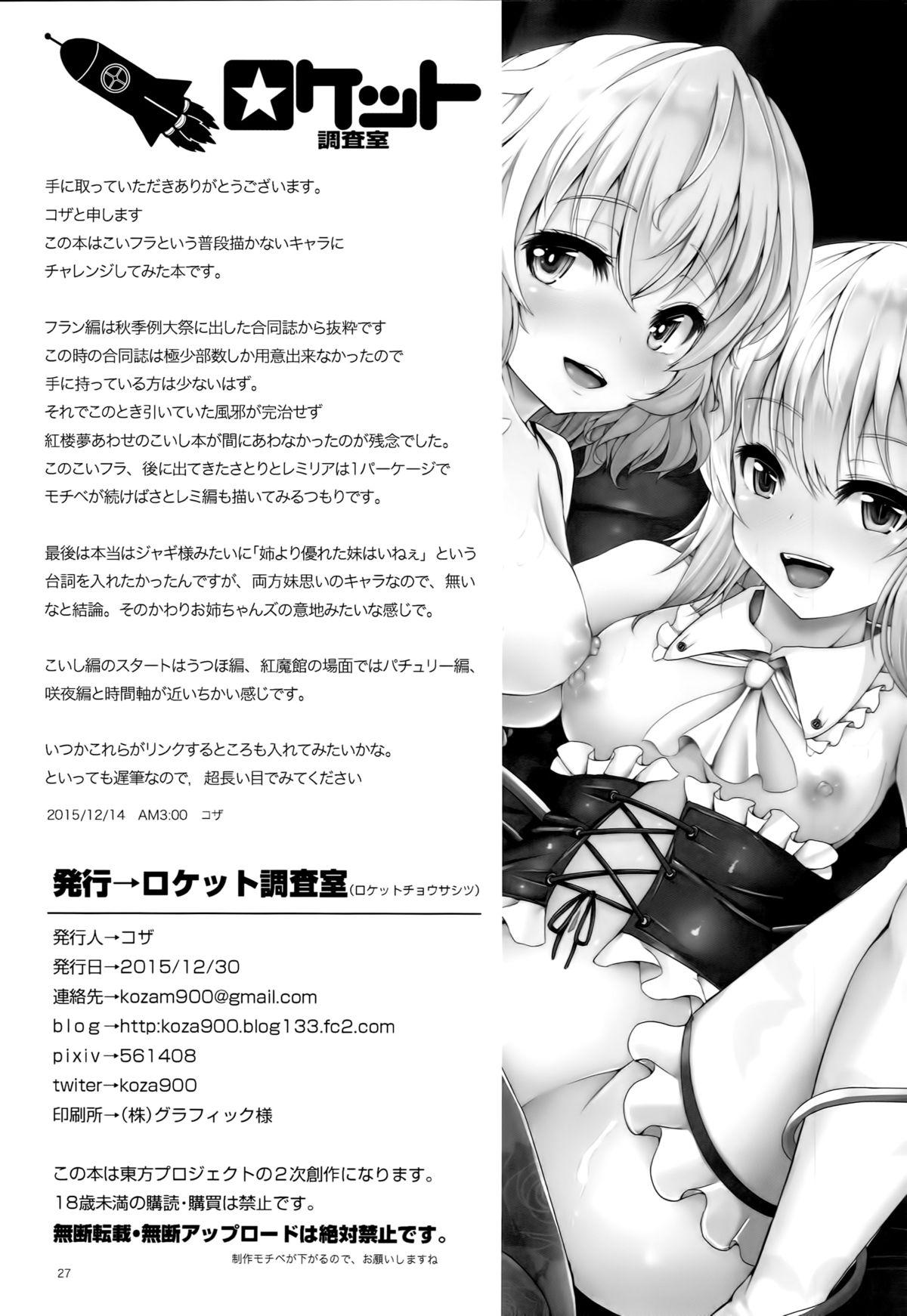 こいフラDreamParty(C89) [ロケット調査室 (コザ)]  (東方Project) [中国翻訳](31页)