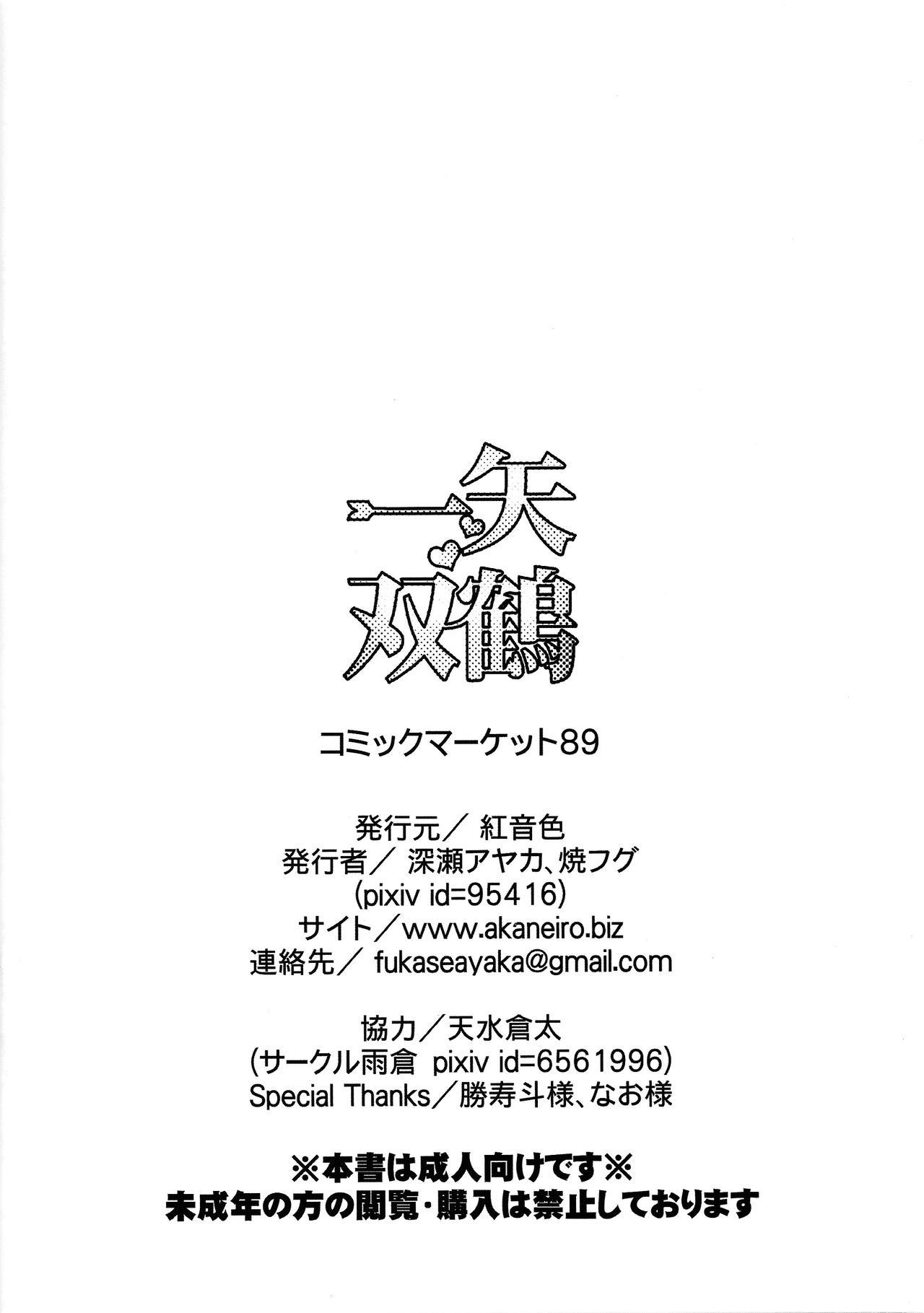 一矢双鶴(C89) [紅音色 (深瀬アヤカ)]  (艦隊これくしょん -艦これ-) [中国翻訳](28页)