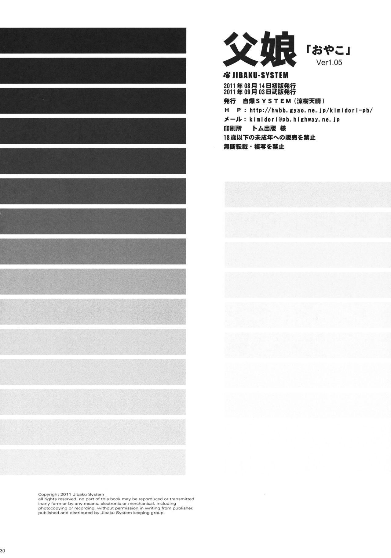 父娘(C80) [自爆SYSTEM (涼樹天晴)]  [中国翻訳](30页)