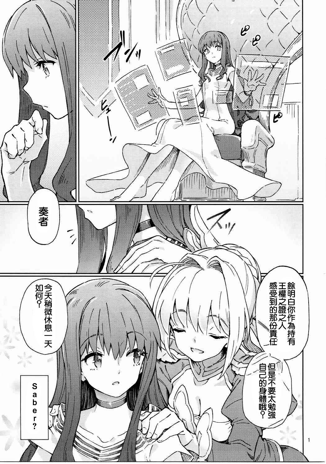 皇帝特権sEXtella(COMIC1☆11) [極彩色 (彩社長)]  (Fate/EXTELLA) [中国翻訳](23页)