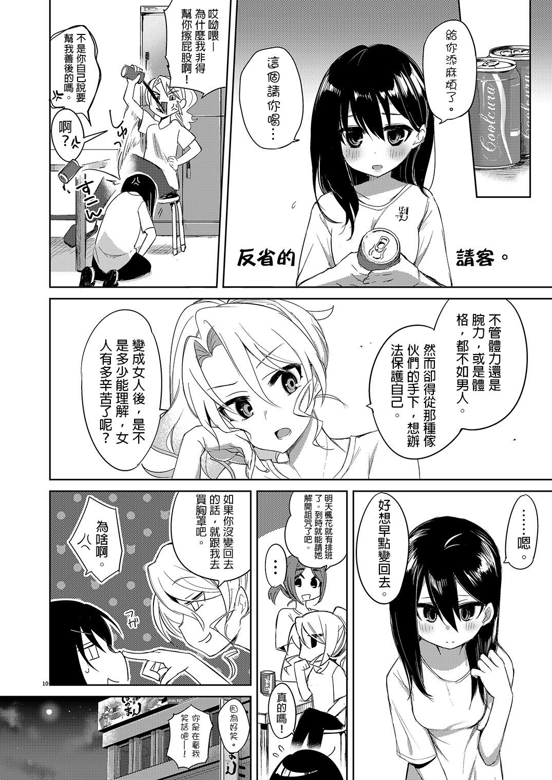 バイト帰りのTSっ娘が痴漢に狙われちゃう本[中性まふまん♀ (栗餅ちづる)]  [中国翻訳] [DL版](34页)