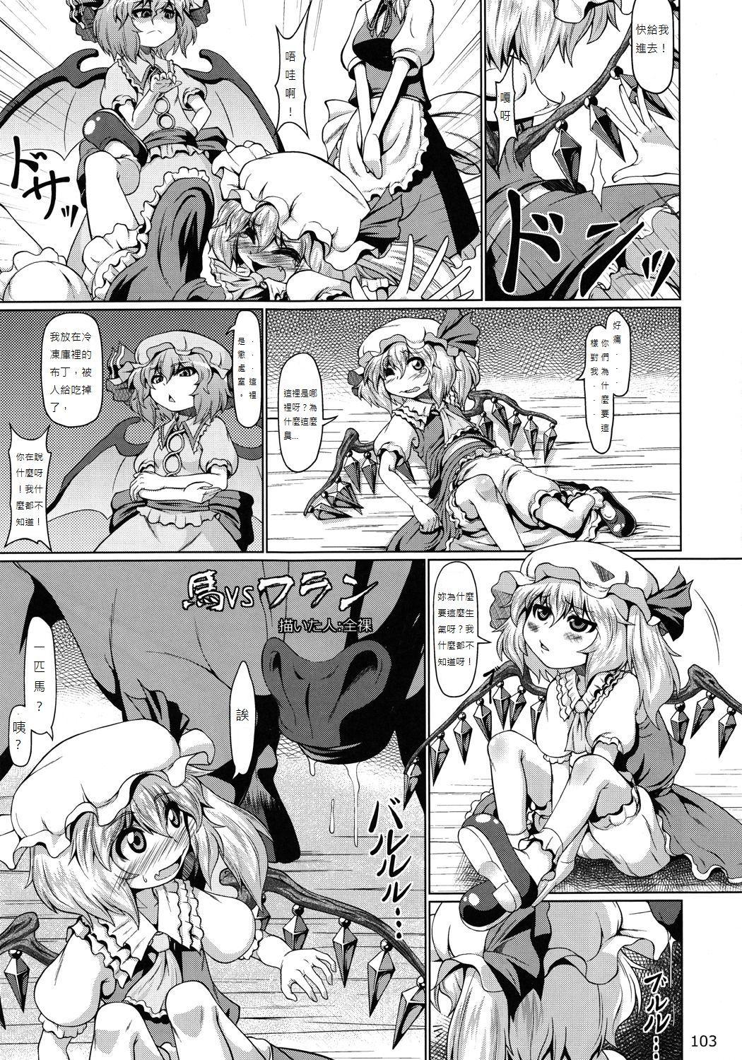 C83) [全裸屋敷 (全裸)] 馬vsフラン (東方異種姦合同) (東方Project) [中国翻訳]  (9页)