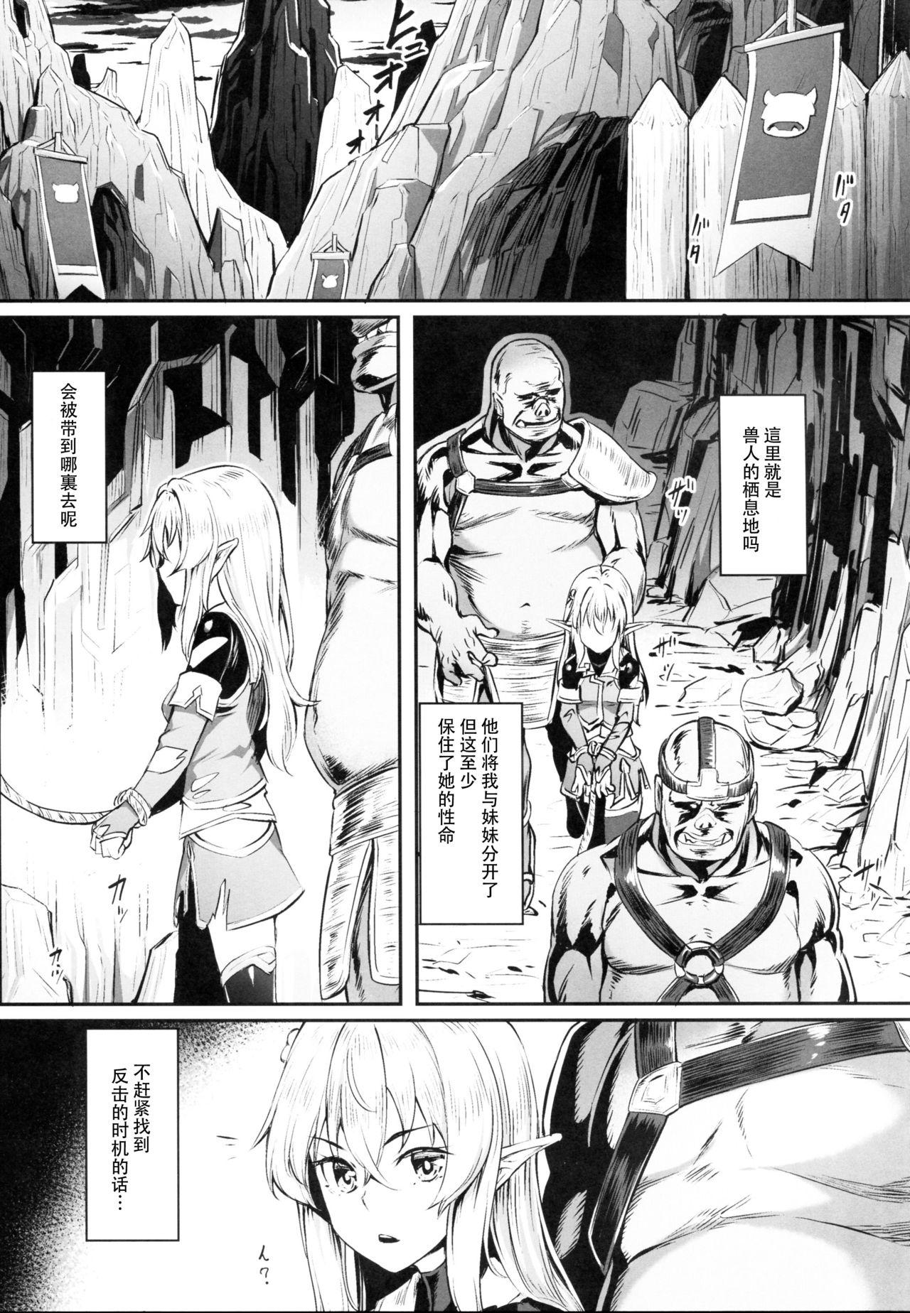 オークに囚われたエルフは(COMIC1☆13) [エリア14 (かせい)]  [中国翻訳](27页)