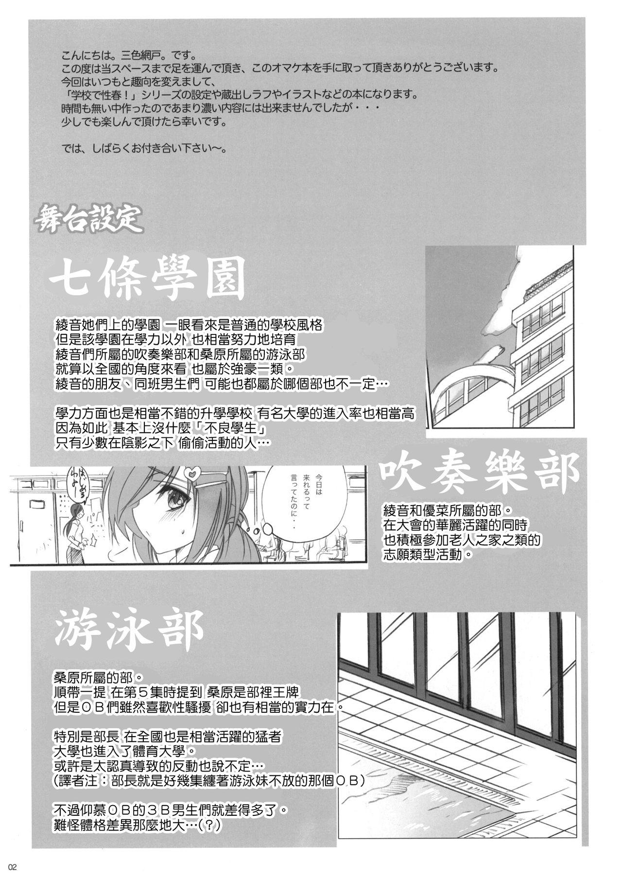 学校で性春！本(C79) [乙女気分 (三色網戸。)]  [中国翻訳](16页)