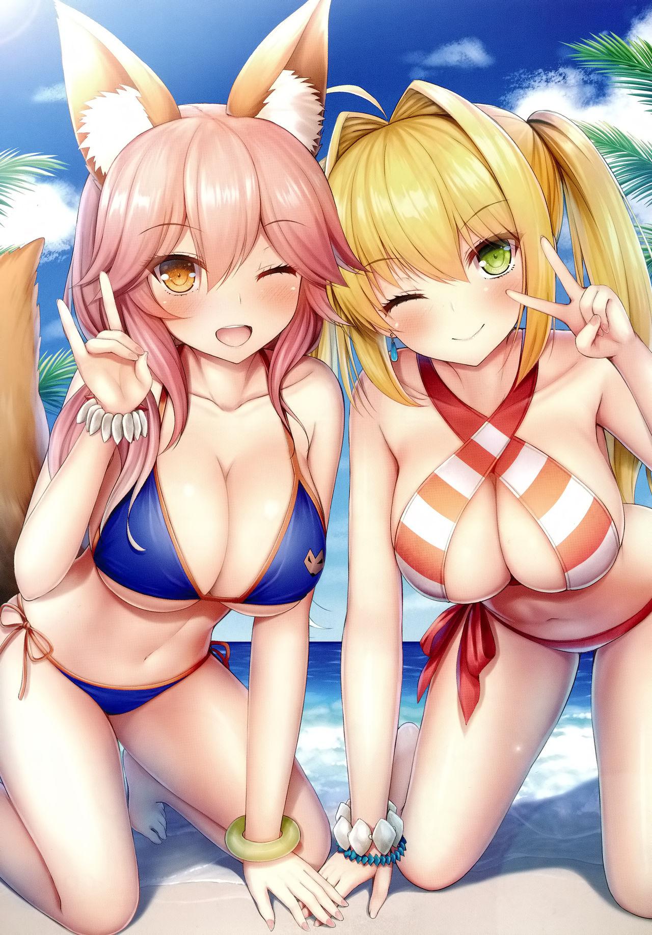 水着サーヴァントとドキドキビーチ(C94) [たいけん部! (大気KEN)]  (Fate/Grand Order) [中国翻訳](18页)