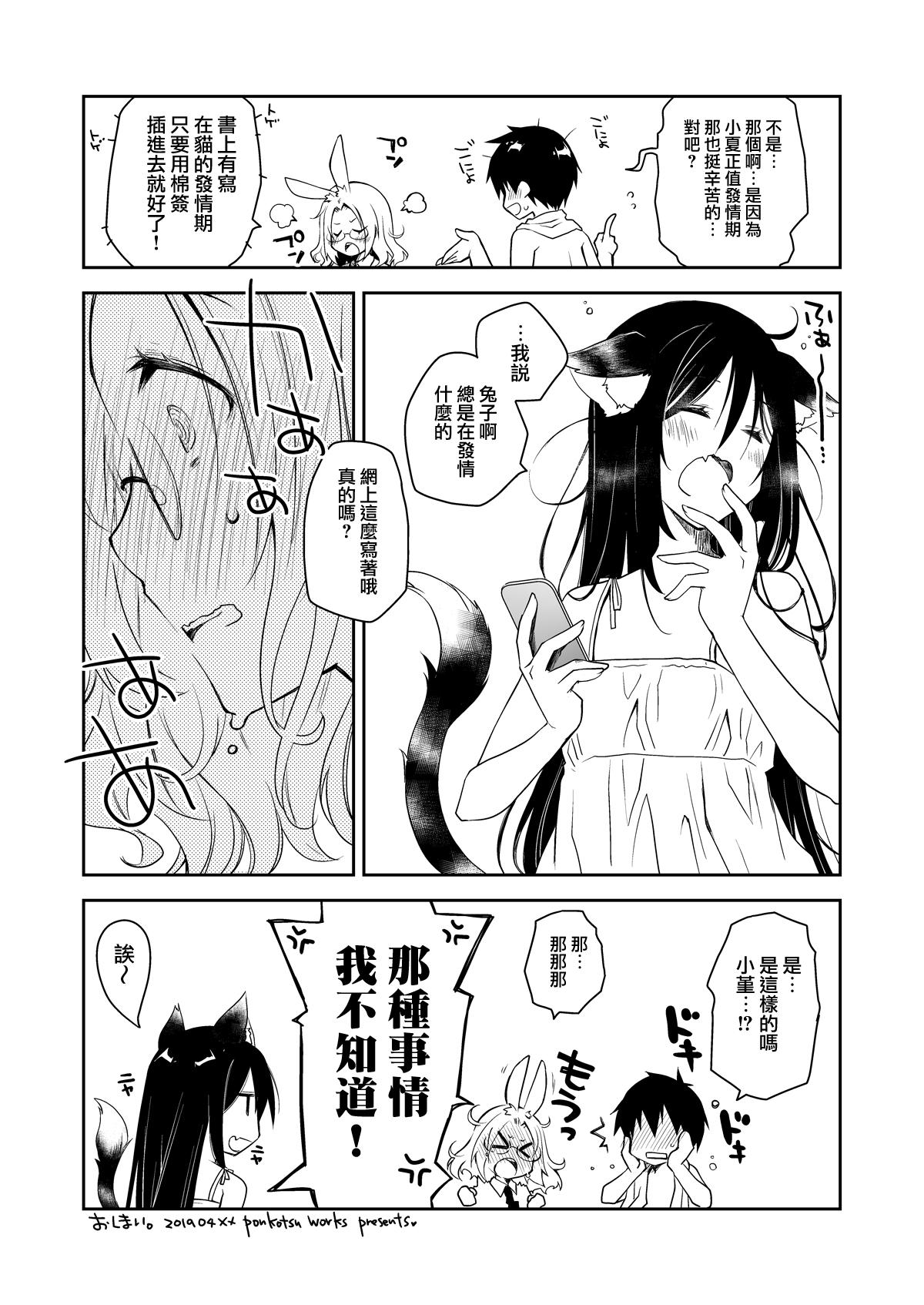 うちの猫が発情期で寝かせてくれない[ぽんこつわーくす]  [中国翻訳] [DL版](32页)