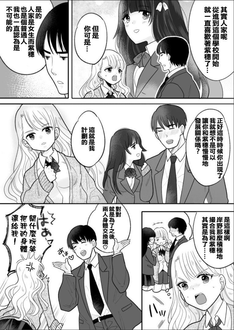 可愛いギャルと身体を入れ替えられた俺が親友とHする話。[TSF妄想蓄積所 (皆月ななな、虎島タオ)]  [中国翻訳](35页)