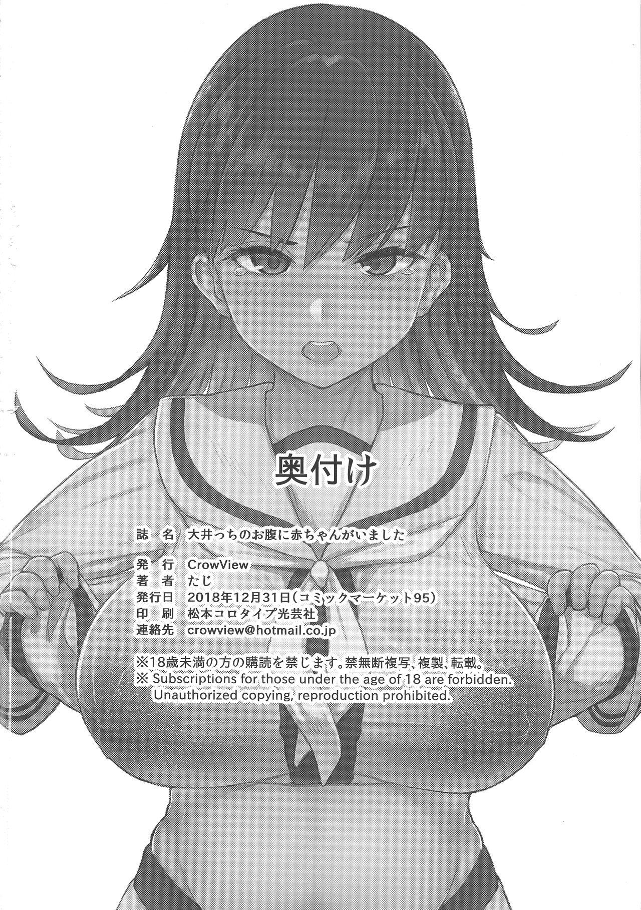 大井っちのお腹に赤ちゃんがいました(C95) [CrowView (たじ)]  (艦隊これくしょん -艦これ-) [中国翻訳](22页)