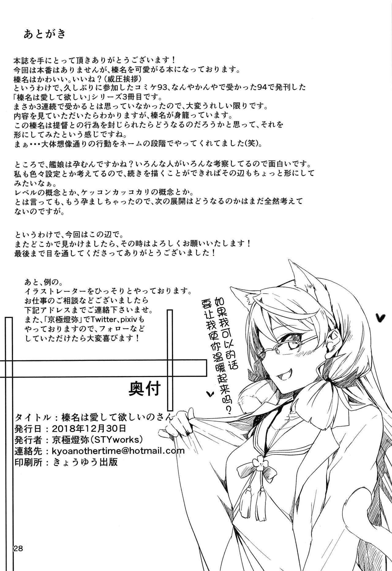 榛名は愛して欲しいのさん(C95) [STYworks (京極燈弥)]  (艦隊これくしょん -艦これ-) [中国翻訳](32页)