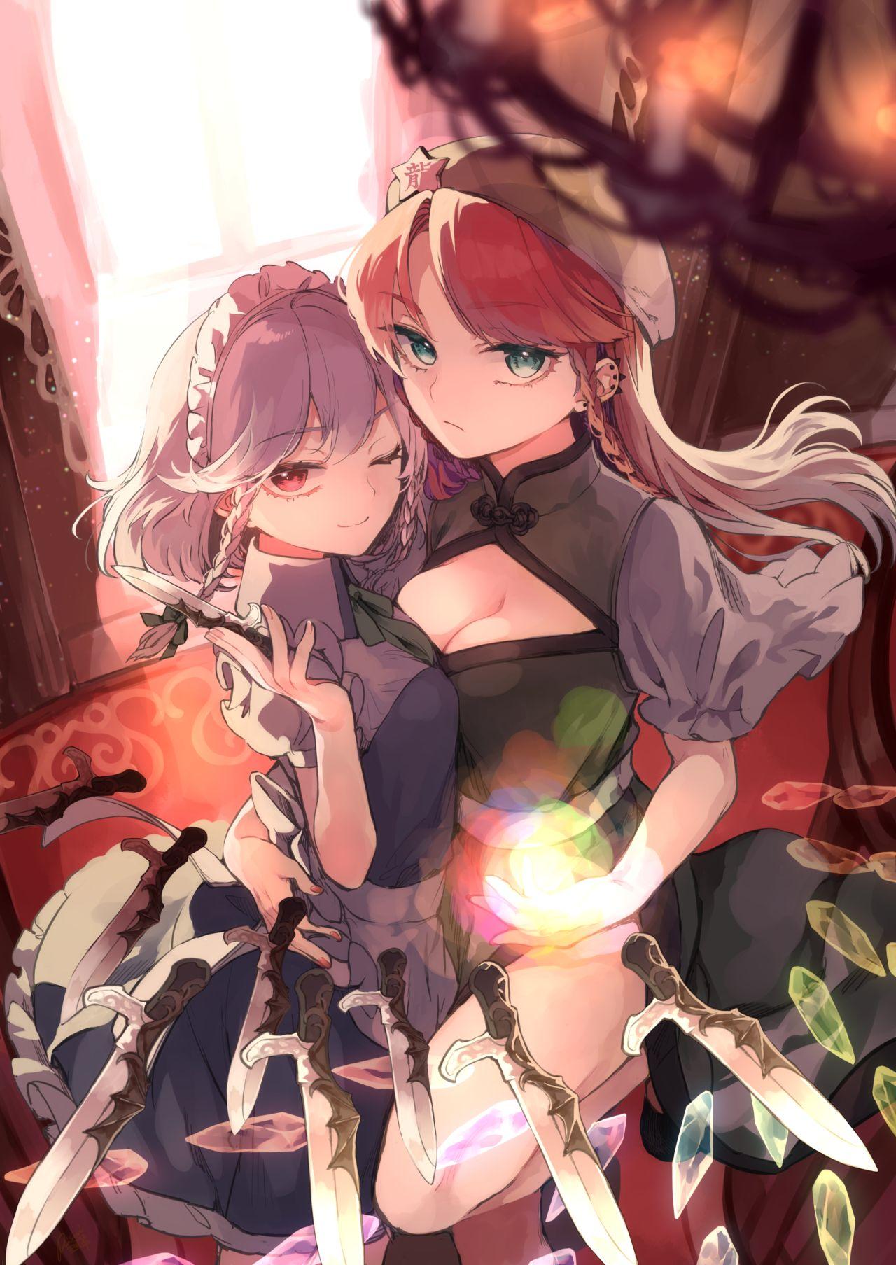 美鈴に可愛がられる咲夜さんが見たい本[Petra-β (risui)]  (東方Project) [中国翻訳](45页)