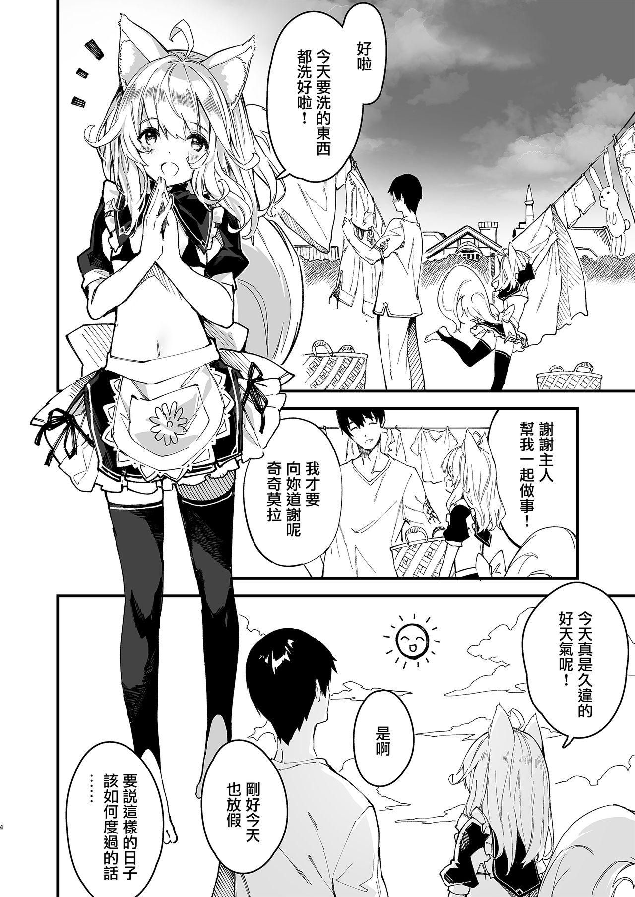 けもみみメイドといちゃいちゃする本2さつ目[ドットエイト (さわやか鮫肌)]  [中国翻訳] [DL版](37页)