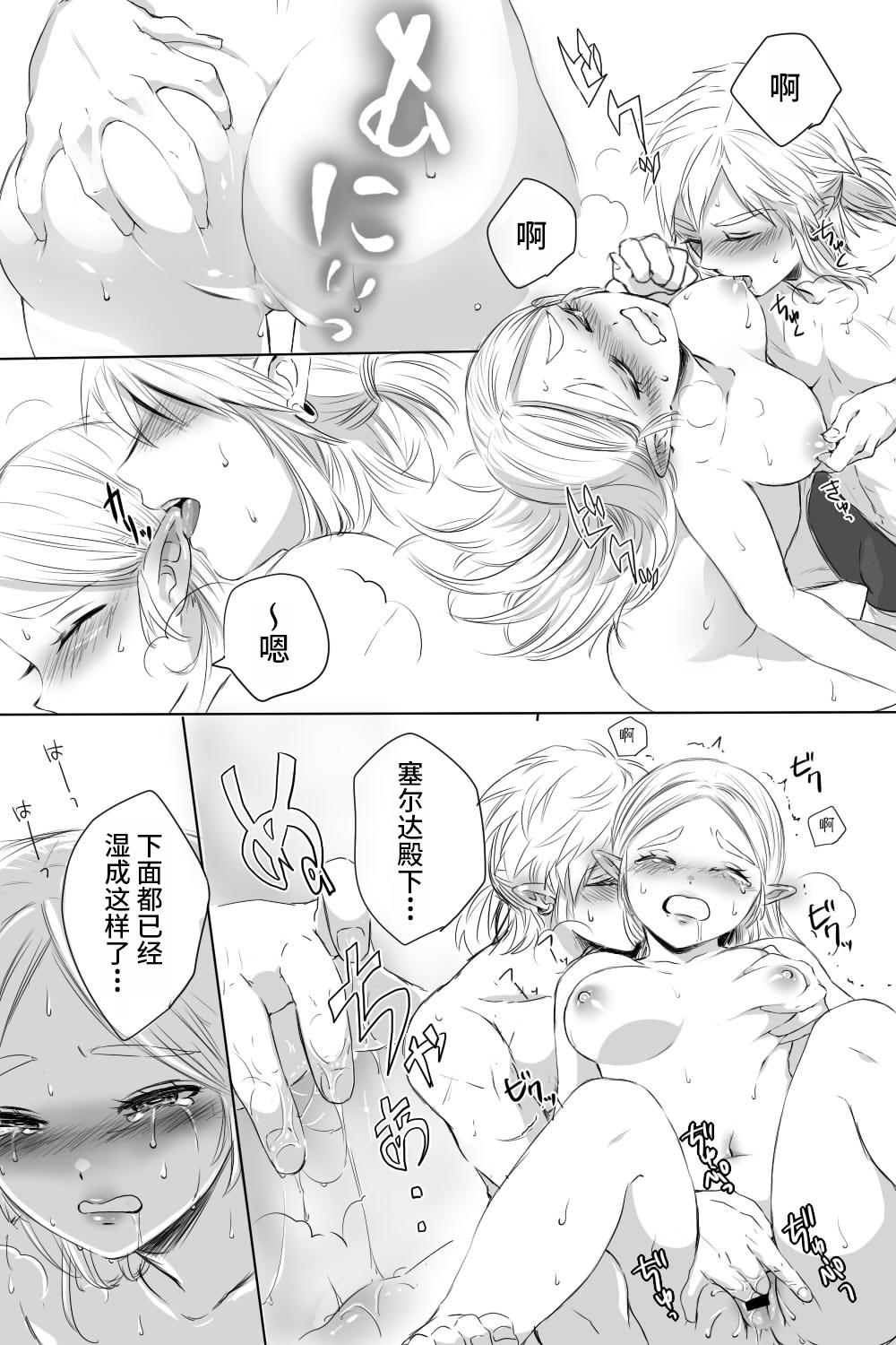 ブレワイのリンゼルがひたすらいちゃいちゃしてすけべなことする漫画[わさび]  (ゼルダの伝説 ブレス オブ ザ ワイルド) [中国翻訳](13页)