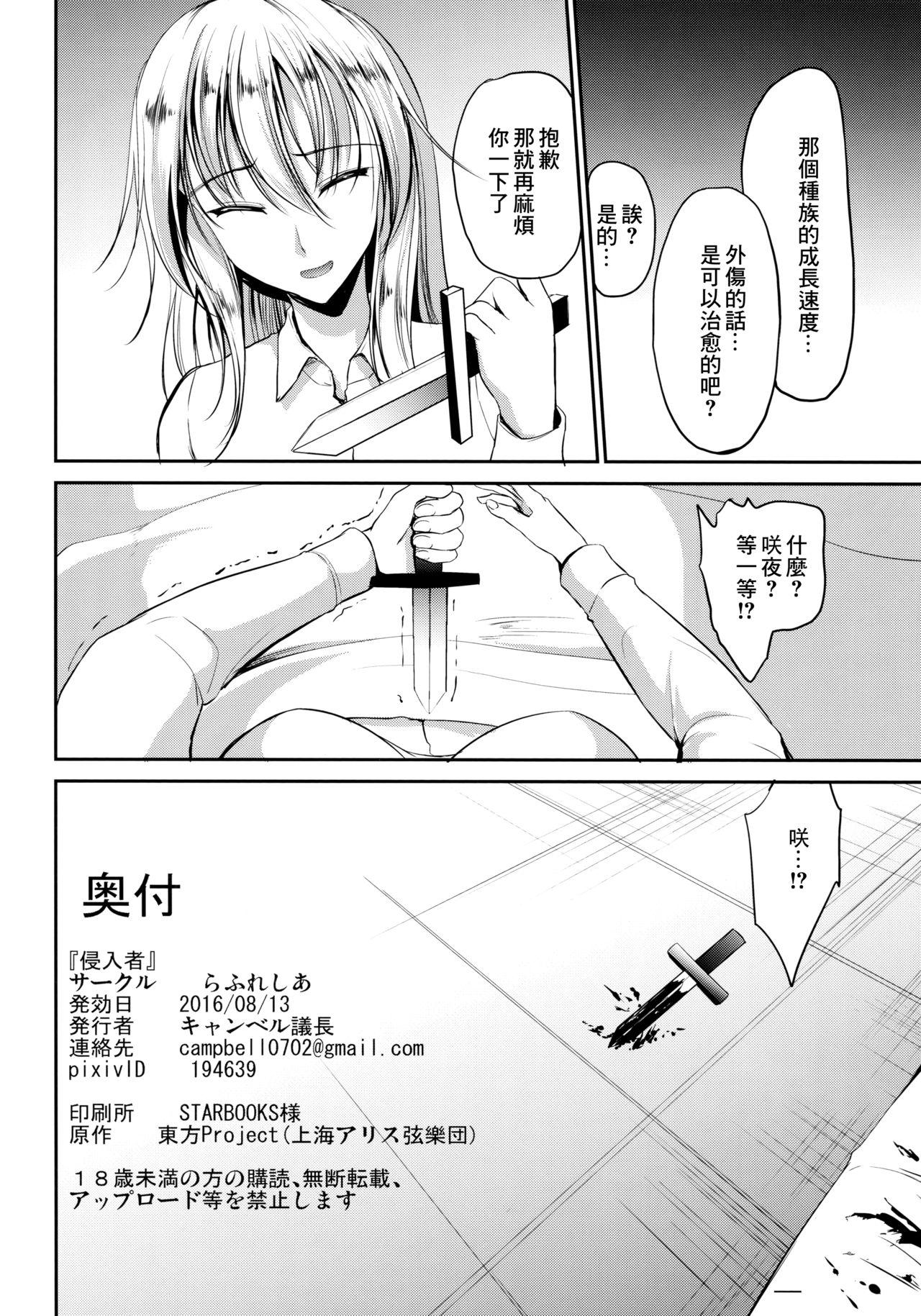 侵入者(C90) [らふれしあ (キャンベル議長)]  (東方Project) [中国翻訳](24页)