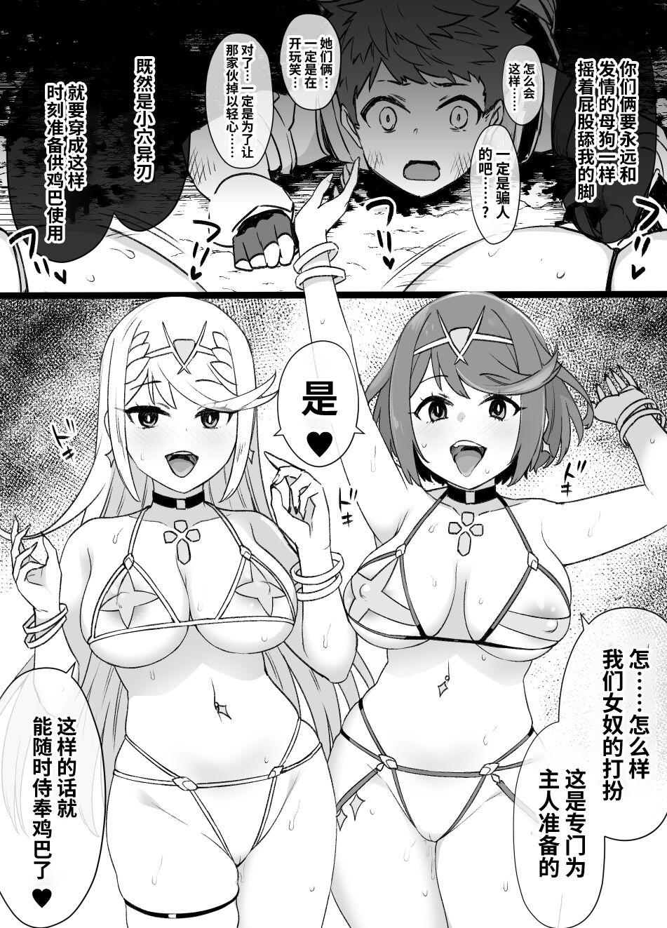 ホムラ＆ヒカリ洗脳NTR漫画 14P[草野郎](ゼノブレイド2)[中国翻訳][Kusayarou]Homura &amp; Hikari Sennou NTR Manga 14P(Xenoblade 2)[Chinese] [真不可视汉化组汉化](15页)